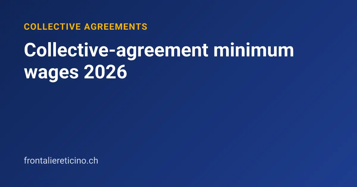Collective-agreement minimum wages 2026