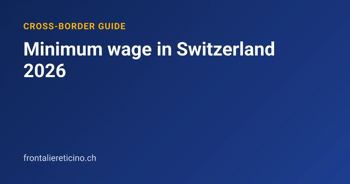 Minimum wage in Switzerland 2026
